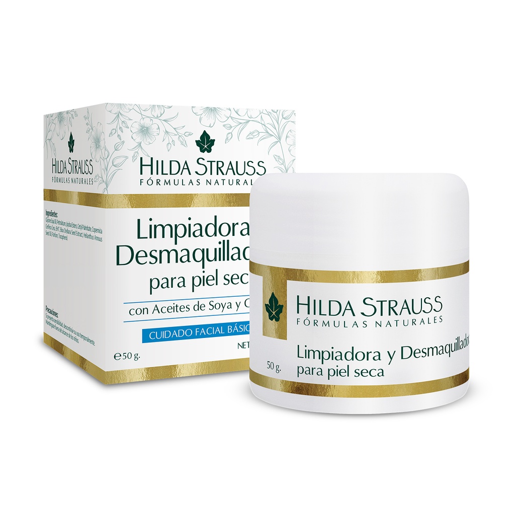 LIMPIADORA Y DESMAQUILLADORA PARA PIEL SECA